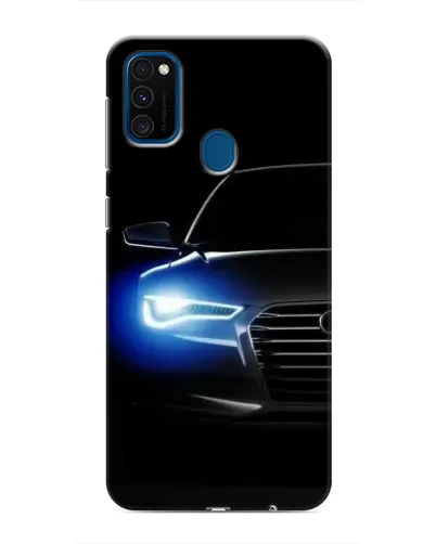 Чехол для Samsung Galaxy M30s (M307) с картинкой «Неоновый взгляд Audi»