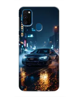 Чехол для Samsung Galaxy M30s (M307) с картинкой «Ночной город и Audi» Чехол для Samsung Galaxy M30s (M307) с картинкой «Ночной город и Audi»