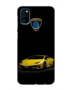 Чехол для Samsung Galaxy M30s (M307) с картинкой «Lamborghini желтый акцент»