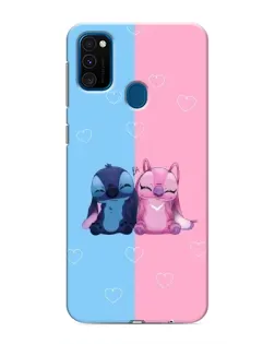 Чехол для Samsung Galaxy M30s (M307) с картинкой «Stitch и Angel Love» Чехол для Samsung Galaxy M30s (M307) с картинкой «Stitch и Angel Love»