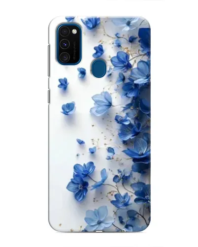 Чехол для Samsung Galaxy M30s (M307) с картинкой «Голубой цветочный каскад» Чехол для Samsung Galaxy M30s (M307) с картинкой «Голубой цветочный каскад»