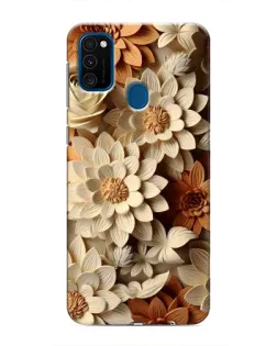 Чехол для Samsung Galaxy M30s (M307) с картинкой «Бежевый флористический декор»