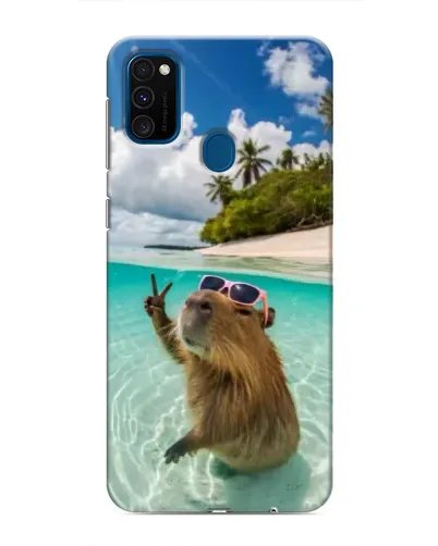 Чехол для Samsung Galaxy M30s (M307) с картинкой «Капибара на море» Чехол для Samsung Galaxy M30s (M307) с картинкой «Капибара на море»