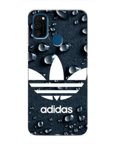 Чехол для Samsung Galaxy M31 с картинкой «Adidas Trefoil Blue»