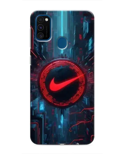 Чехол для Samsung Galaxy M31 с картинкой «Техногенный стиль Nike» Чехол для Samsung Galaxy M31 с картинкой «Техногенный стиль Nike»
