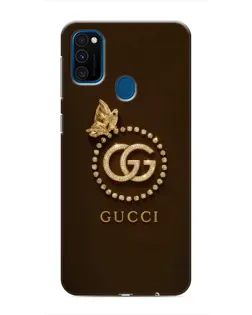 Чехол для Samsung Galaxy M31 с картинкой «Gucci — золотая бабочка»