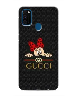 Чехол для Samsung Galaxy M31 с картинкой «Минни Маус Gucci — черный»