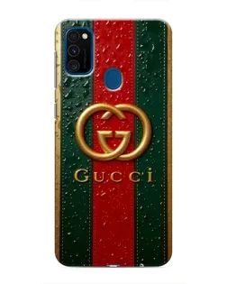 Чохол для Samsung Galaxy M31 з картинкою «Gucci — фірмова смуга та золото» Чохол для Samsung Galaxy M31 з картинкою «Gucci — фірмова смуга та золото»