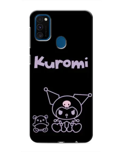 Чехол для Samsung Galaxy M31 с картинкой «Kuromi — черный минимализм»
