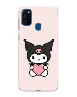 Чехол для Samsung Galaxy M31 с картинкой «Kuromi и сердце»