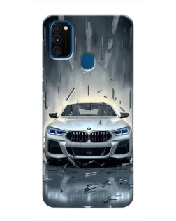 Чохол для Samsung Galaxy M31 з картинкою «BMW у світлі фар»