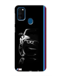 Чохол для Samsung Galaxy M31 з картинкою «Силует BMW в темряві»