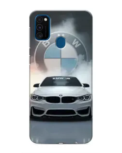 Чохол для Samsung Galaxy M31 з картинкою «BMW в білому диму»