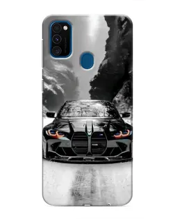 Чохол для Samsung Galaxy M31 з картинкою «BMW — акварельний дрифт»