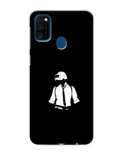Чехол для Samsung Galaxy M31 с картинкой «PUBG — белый шлем»
