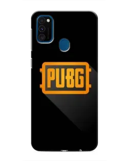 Чехол для Samsung Galaxy M31 с картинкой «PUBG — рамка лого»