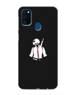 Чехол для Samsung Galaxy M31 с картинкой «PUBG — силуэт воина»