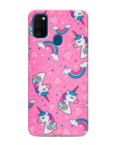 Чехол для Samsung Galaxy M31 с картинкой «Unicorn паттерн розовый» Чехол для Samsung Galaxy M31 с картинкой «Unicorn паттерн розовый»