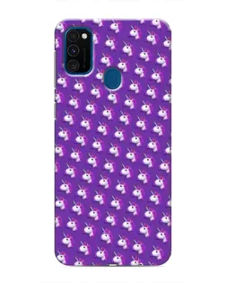 Чехол для Samsung Galaxy M31 с картинкой «Единороги на фиолетовом»