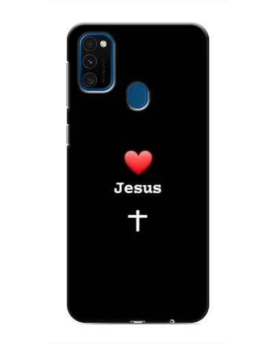 Чехол для Samsung Galaxy M31 с картинкой «Сердце - Jesus»