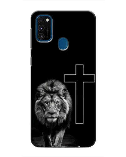 Чехол для Samsung Galaxy M31 с картинкой «Лев и Крест»