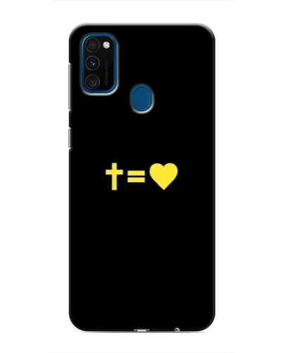 Чехол для Samsung Galaxy M31 с картинкой «Сердце и Крест»