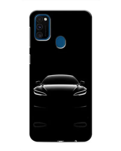 Чехол для Samsung Galaxy M31 с картинкой «Силуэт Tesla Night»