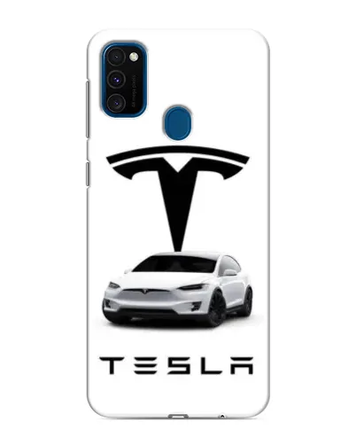 Чехол для Samsung Galaxy M31 с картинкой «Tesla White Style»
