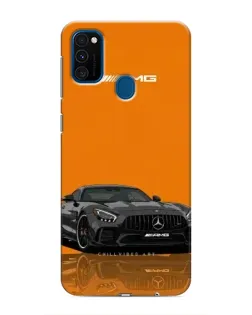 Чехол для Samsung Galaxy M31 с картинкой «Оранжевый Mercedes AMG»