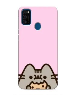 Чохол для Samsung Galaxy M31 з картинкою «Pusheen та печиво»