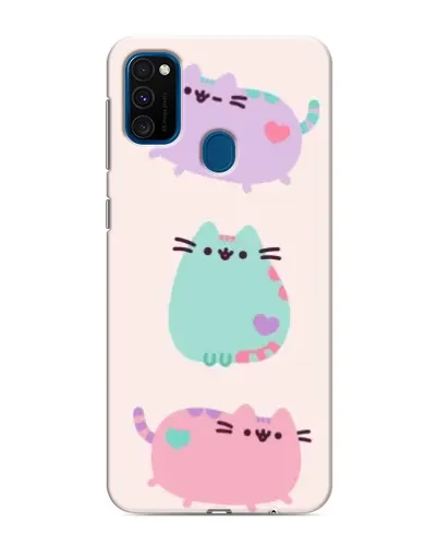 Чехол для Samsung Galaxy M31 с картинкой «Pusheen трио»