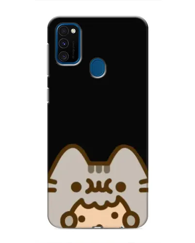 Чехол для Samsung Galaxy M31 с картинкой «Пушин на черном»
