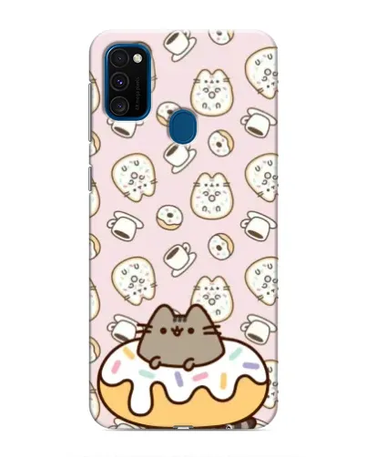 Чехол для Samsung Galaxy M31 с картинкой «Пушин на пончике»