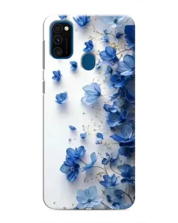 Чохол для Samsung Galaxy M31 з картинкою «Блакитний квітковий каскад»