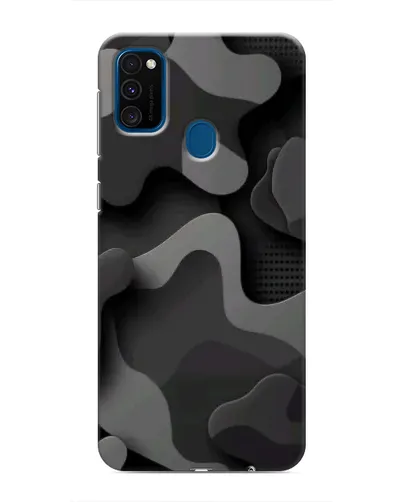 Чохол для Samsung Galaxy M31 з картинкою «Темний абстрактний камуфляж»