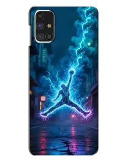 Чохол для Samsung Galaxy M31s з картинкою «Jordan Gold Jumpman»