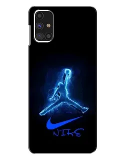 Чехол для Samsung Galaxy M31s с картинкой «Jordan Neon Blue» Чехол для Samsung Galaxy M31s с картинкой «Jordan Neon Blue»