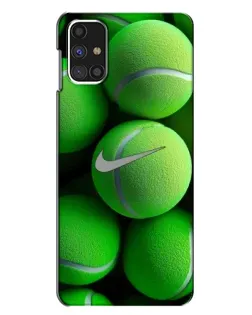 Чехол для Samsung Galaxy M31s с картинкой «Теннисные мячи Найк»