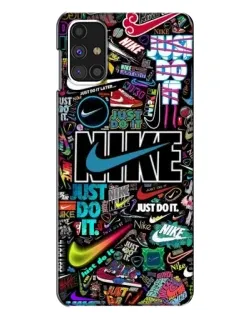Чохол для Samsung Galaxy M31s з картинкою «Яскравий колаж Nike»