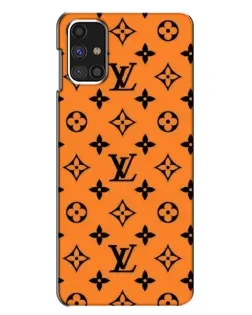 Чехол для Samsung Galaxy M31s с картинкой «Оранжевый стиль LV»
