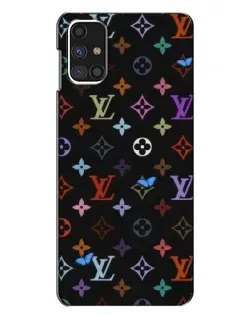 Чехол для Samsung Galaxy M31s с картинкой «Цветная монограмма LV»