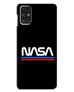 Чохол для Samsung Galaxy M31s з картинкою «NASA — класика Red Blue»