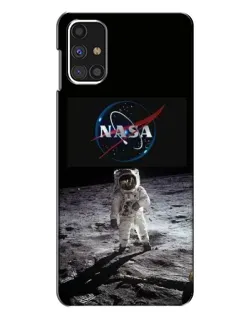 Чехол для Samsung Galaxy M31s с картинкой «Астронавт на Луне»