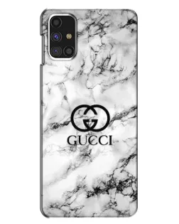 Чехол для Samsung Galaxy M31s с картинкой «Gucci — мраморный шик»