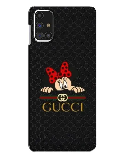 Чехол для Samsung Galaxy M31s с картинкой «Минни Маус Gucci — черный»