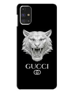 Чехол для Samsung Galaxy M31s с картинкой «Gucci — серебряный лев»