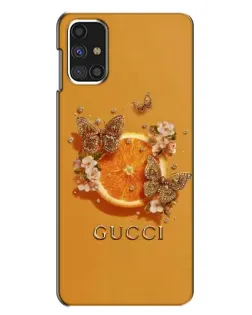 Чехол для Samsung Galaxy M31s с картинкой «Gucci — золотые бабочки»