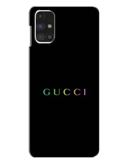 Чехол для Samsung Galaxy M31s с картинкой «Gucci — неоновый минимализм»