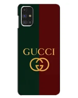 Чехол для Samsung Galaxy M31s с картинкой «Gucci — темно-зеленый градиент»