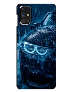 Чехол для Samsung Galaxy M31s с картинкой «BMW под дождем»